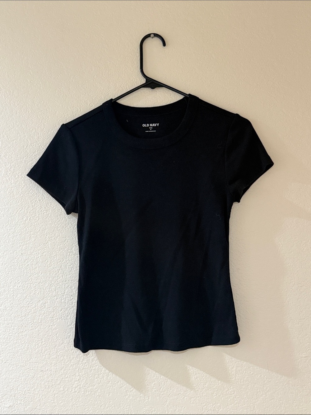 Old Navy Black Short Sleeve Crewneck Tee